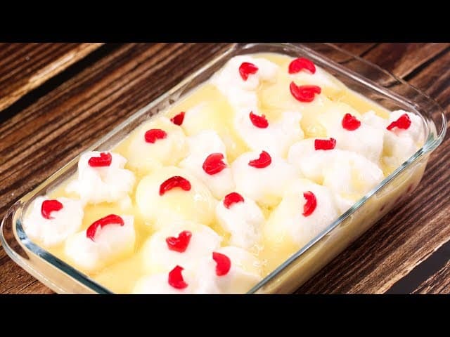 Snow Ball Fruit Custard